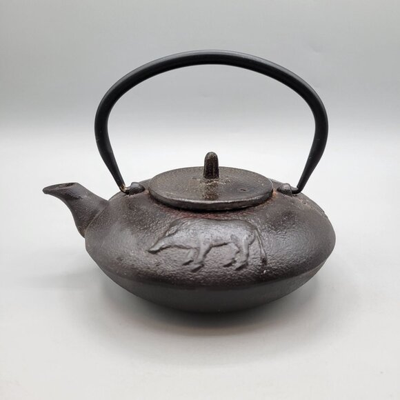 Joyce Chen Cast Iron Teapot Year of the Pig Chinese Zodiac Decor Only - Picture 1 of 9